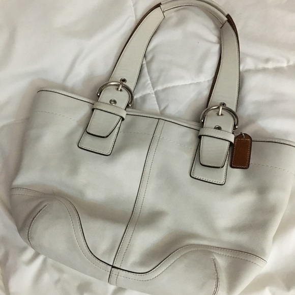 Coach Handbags - Coach Handbag - White, Barely Used